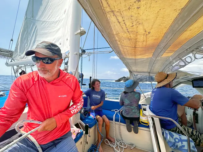blue water cruising course Amel Super Maramu